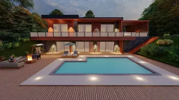 İstanbul'da Lüks Modern Arnavutköy Aile Villaları